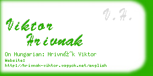 viktor hrivnak business card